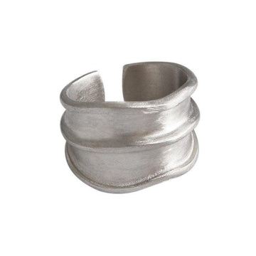 Best Gift Ideas - Fashion Simple Brushed Width Geometric Vintage Engagement Rings - The Jewellery Supermarket